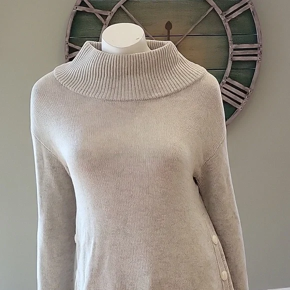 Rag & Bone Phyllis Mock Turtleneck Wool and Cashmere Blend Sweater - Picture 2 of 16